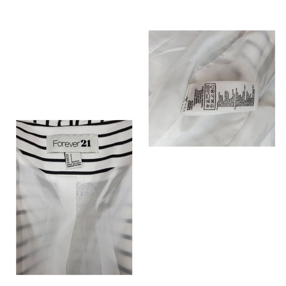 Forever 21 White Striped Blazer - Picture 7 of 8